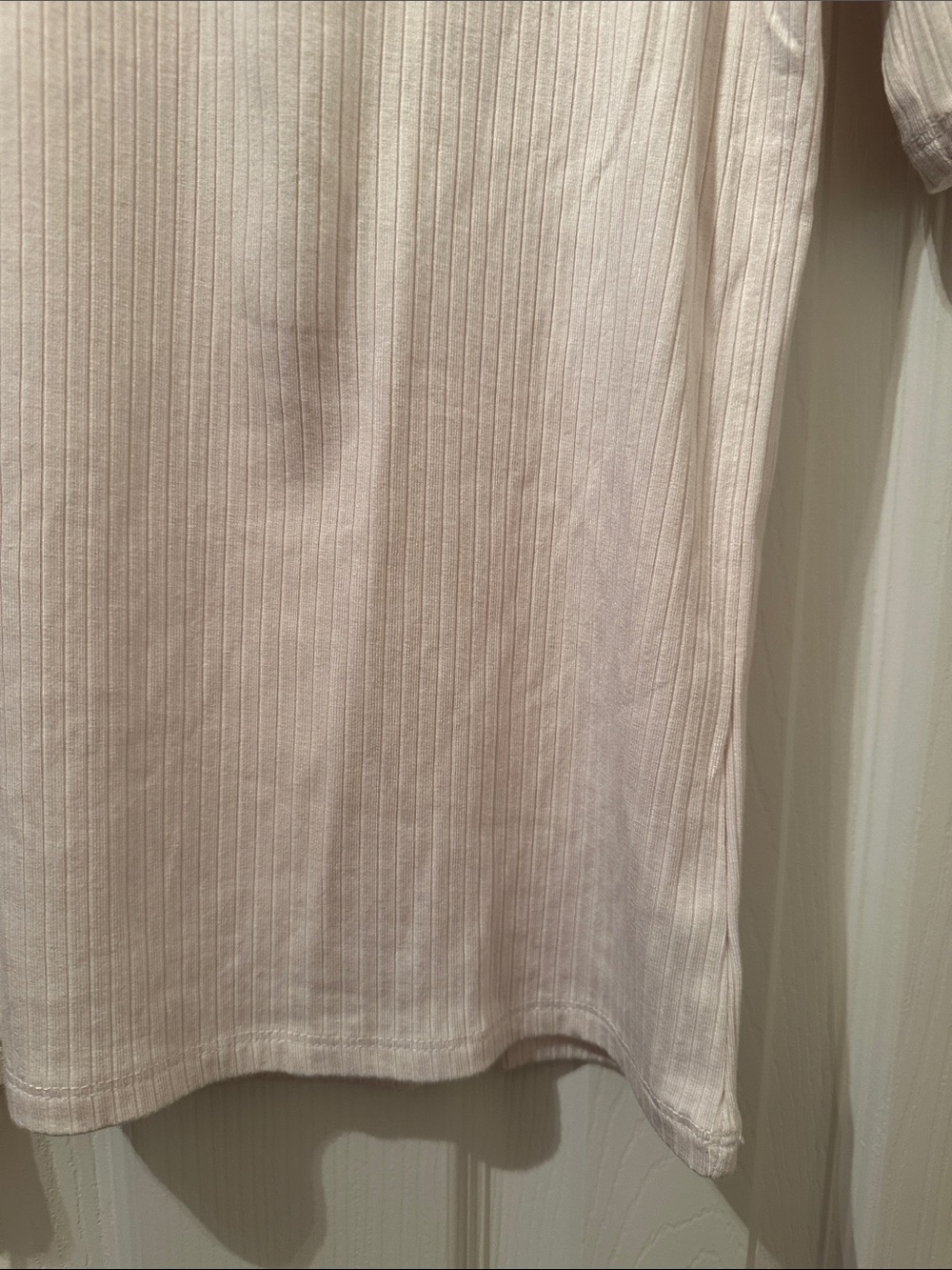 Splendid Ribbed Crewneck Top in Pale Cream - Picture 7 of 10